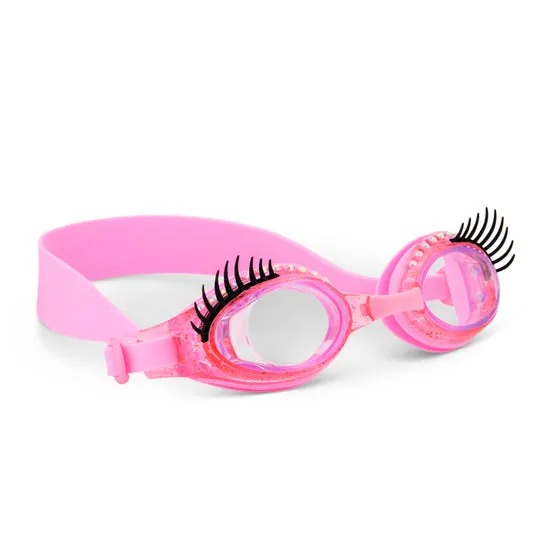 Powder Puff Pink Splash Lash Swim Goggles