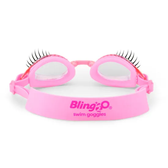 Powder Puff Pink Splash Lash Swim Goggles