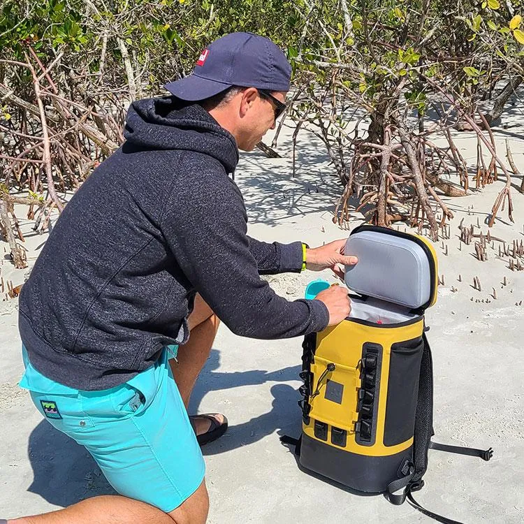 Red Insulated Cooler Backpack 15L