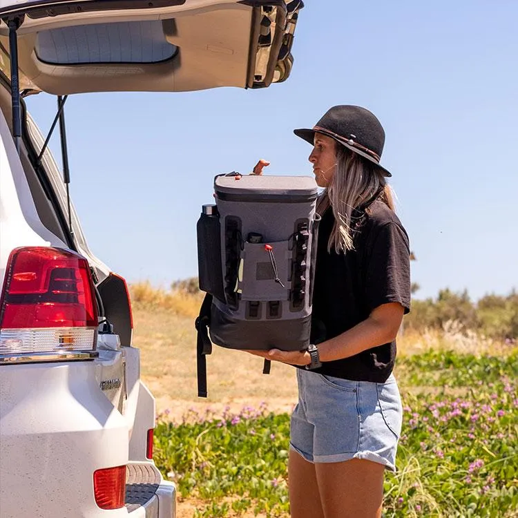 Red Insulated Cooler Backpack 15L