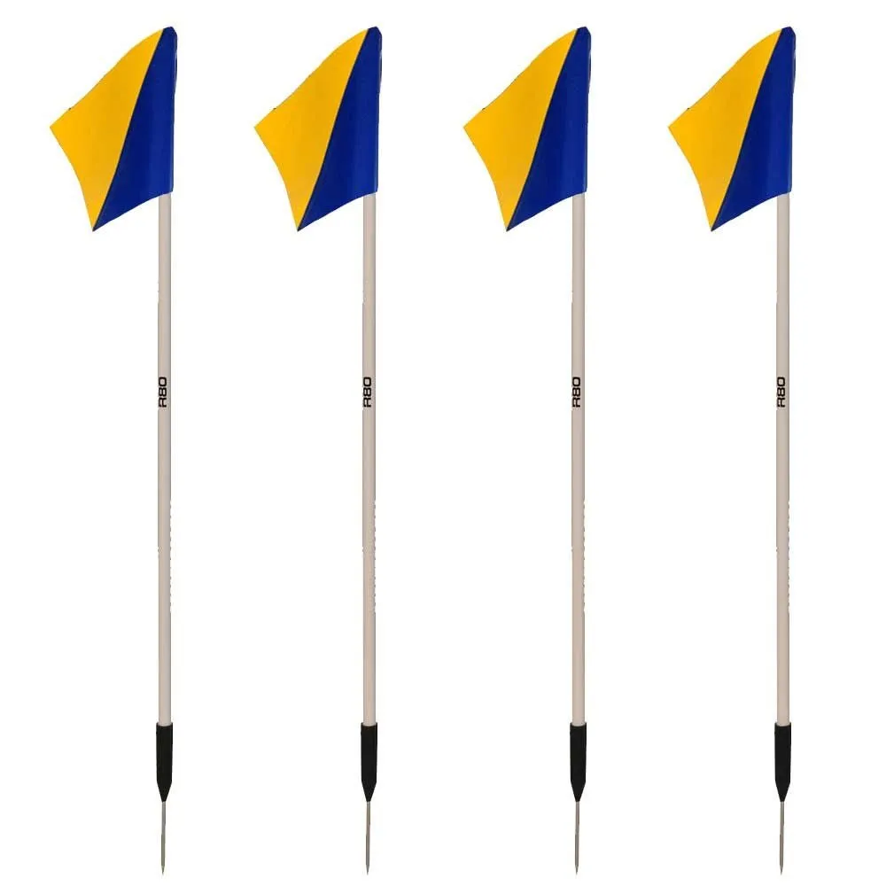 Sideline Pole with Club Colours Flag Sets