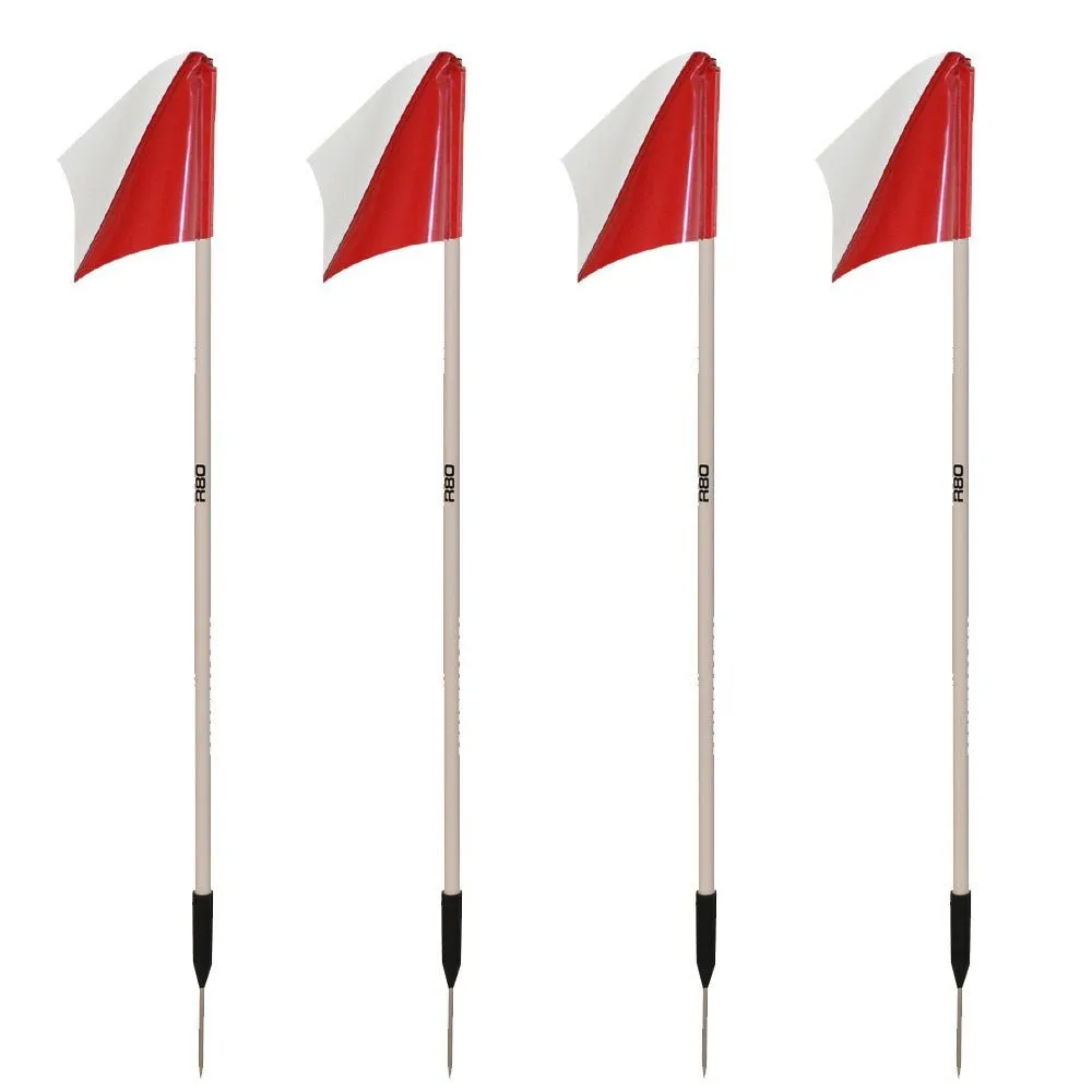 Sideline Pole with Club Colours Flag Sets