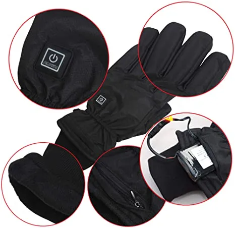 Sidiou Group Anniou Electrical Heating Gloves Rechargeable Battery Heating Gloves Heated Ski Gloves