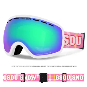 Ski Goggles , Snowmobile Skate Goggles for Men & Women - Anti-Fog ,100% UV Protection