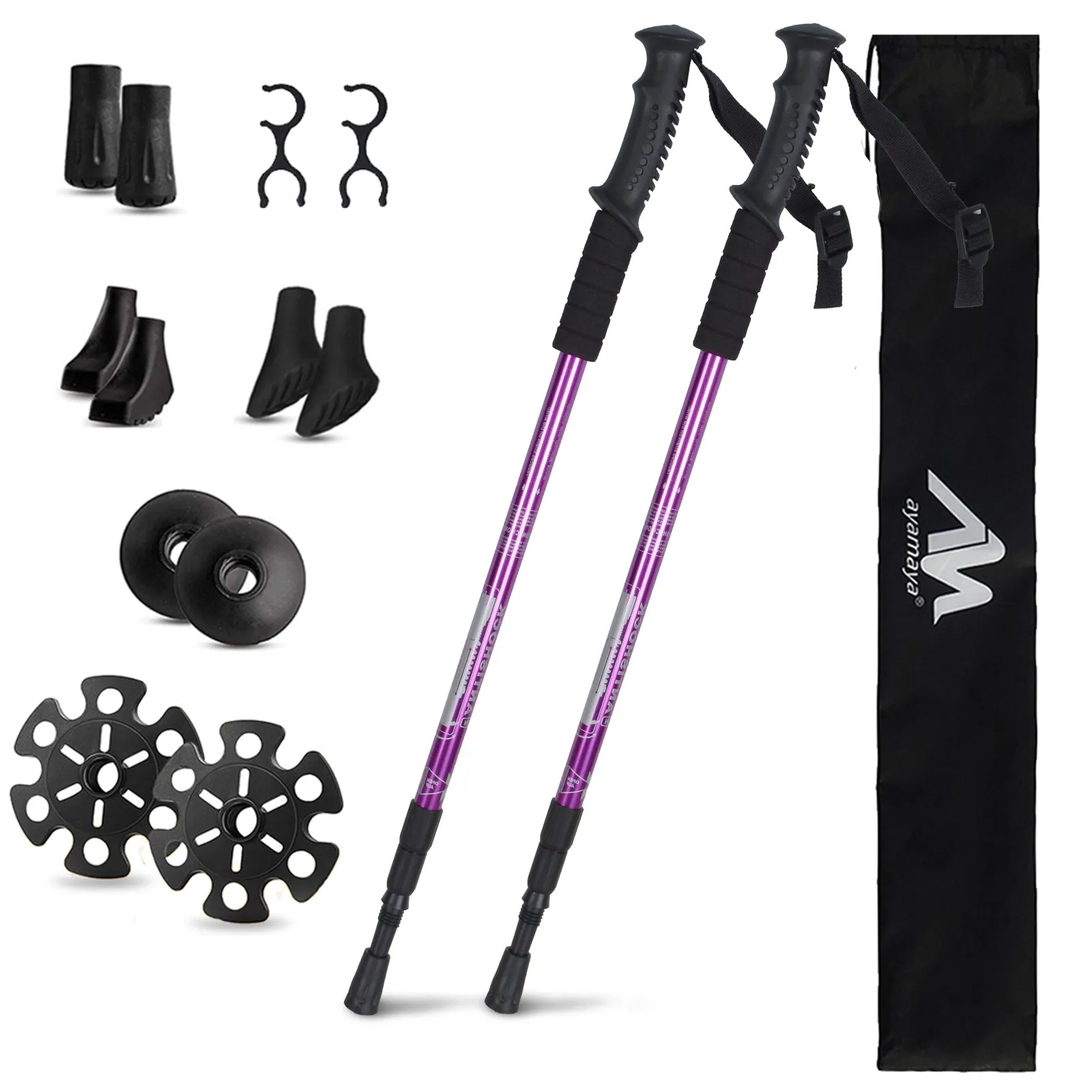 SummitEase Elite Trekking Poles| Walking Stick| Adjustable Anti-Shock Alpenstock