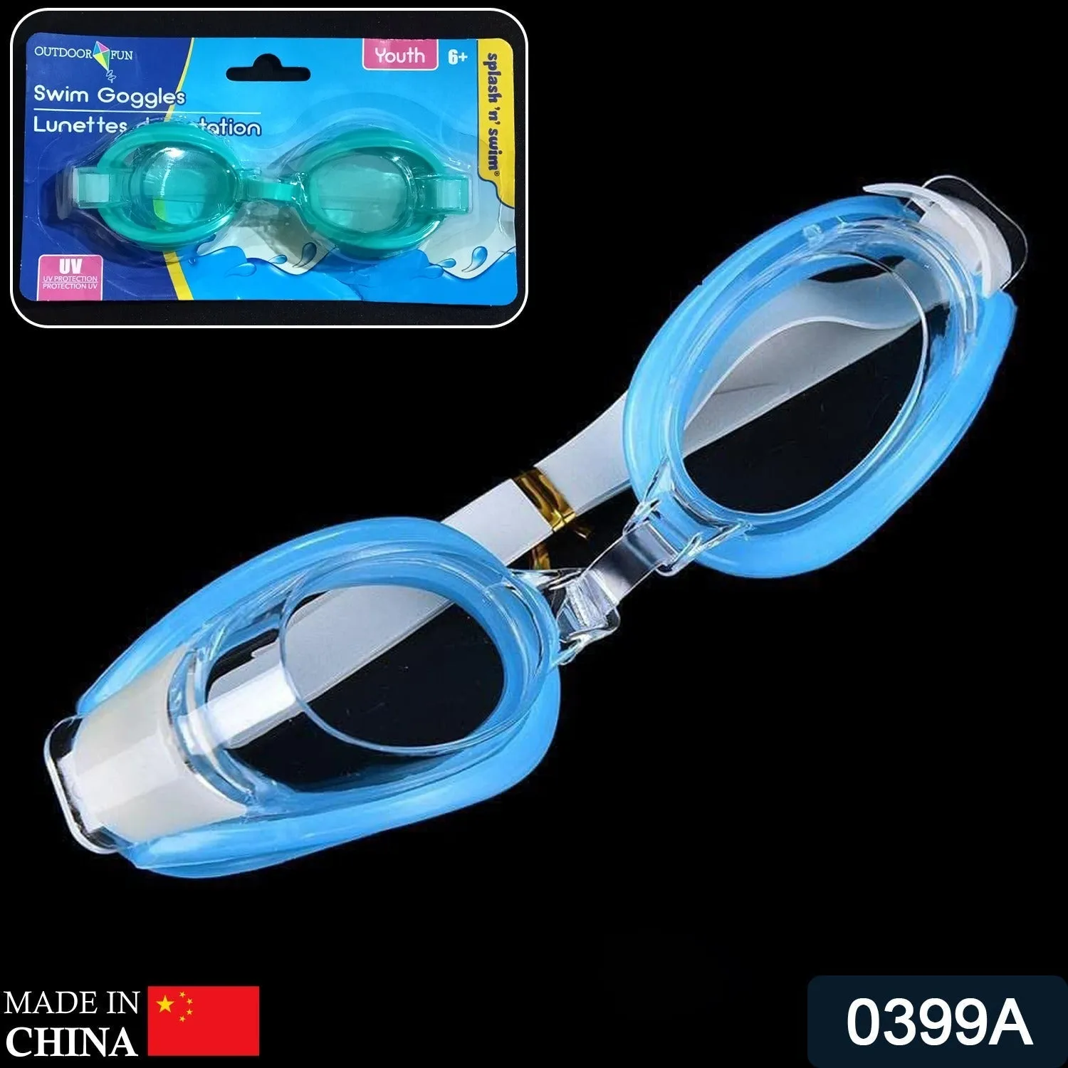 SWIMMING GOGGLES WITH ADJUSTABLE CLEAR VISION ANTI-FOG WATERPROOF SWIMMING GOGGLES