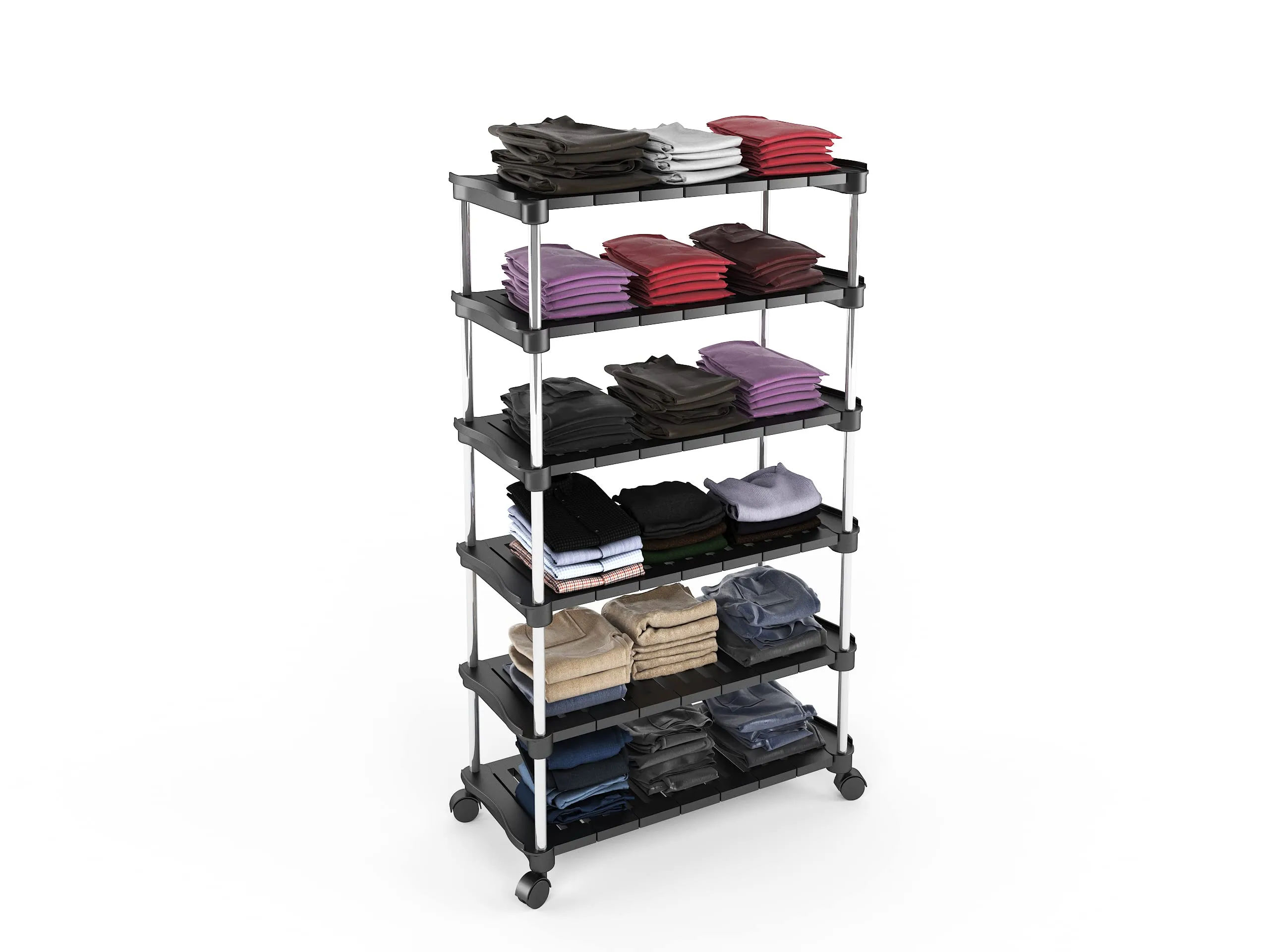 TNT THE NEXT TREND Super Smart Stackable and Durable, Easy to Assemble, Space Saving Wardrobe Organizer Shoe Rack/Book stand (6 Shelf)