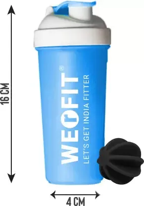 WErFIT Shaker Bottles For Protein Shake Gym Sipper Bottle for Men Women Boys Girls 600 ml Shaker